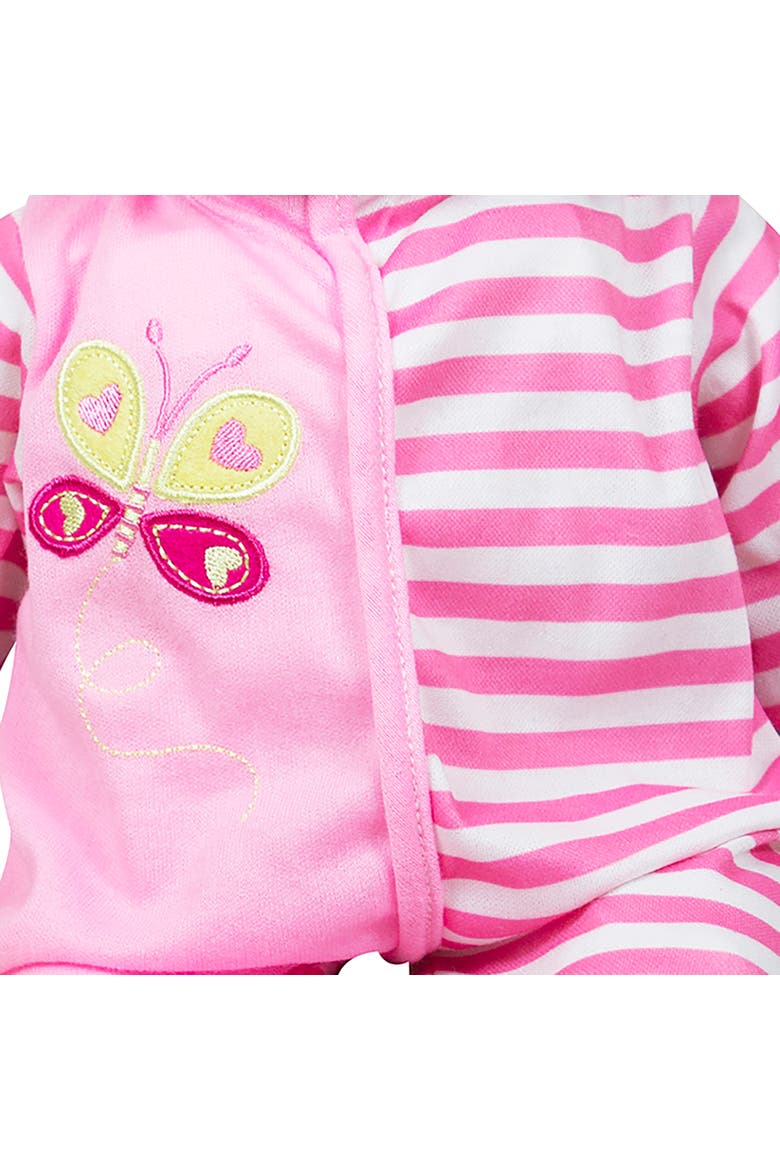 16 Inch Talking Baby Doll, Striped Butterfly Outfit, Alternate, color, Multicolored