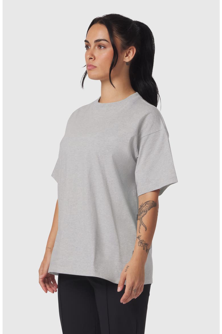 Distressed Relaxed Tee, Alternate, color, Heather Grey