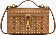 MCM Small Rockstar Vanity Case in Gold Crystal Visetos