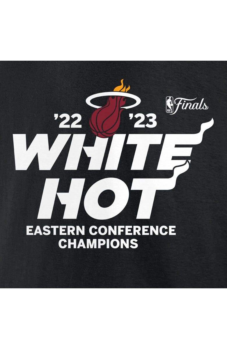 FANATICS Men's Fanatics Branded  Black Miami Heat 2023 Eastern Conference Champions Spin Hometown Mantra T-Shirt, Alternate, color, 