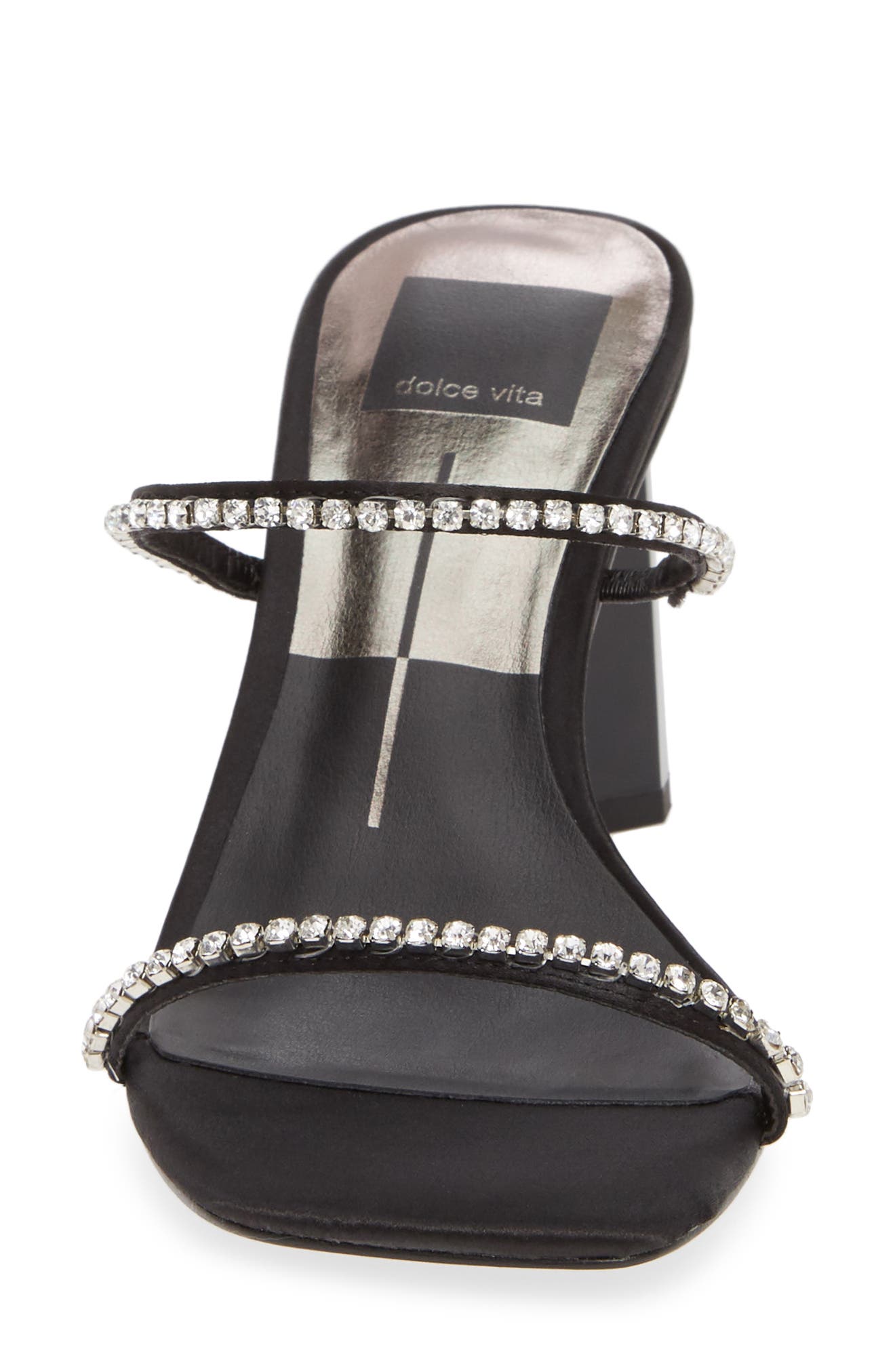 Dolce Vita Naylin Crystal Embellished Slide Sandal, Alternate, color, 