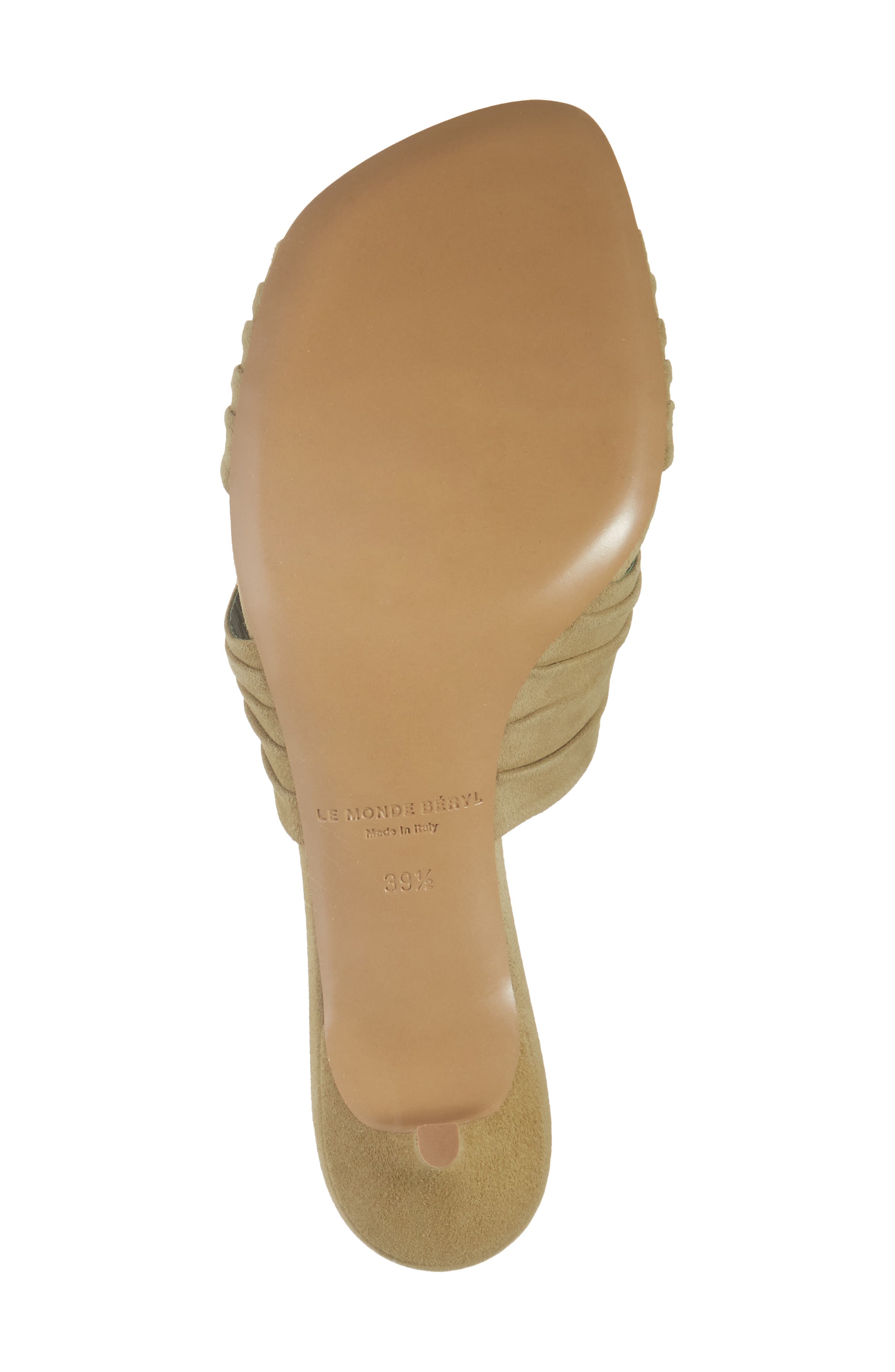 Le Monde Béryl Antonia Kitten Heel Slide Sandal, Alternate, color, Grey Green