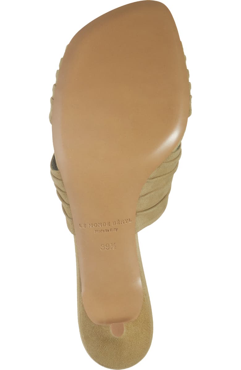 Le Monde Béryl Antonia Kitten Heel Slide Sandal, Alternate, color, Grey Green