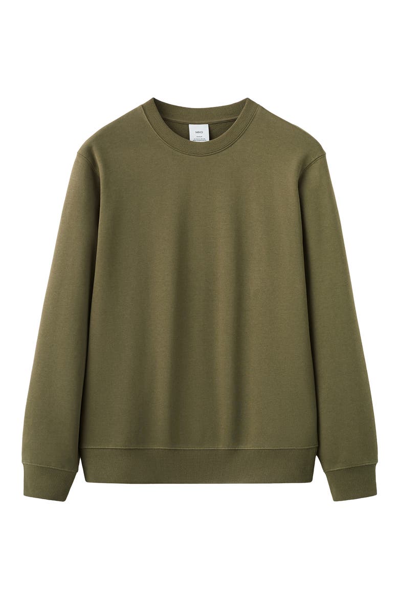 Regular Fit Cotton Sweatshirt, Alternate, color, DARK GREEN
