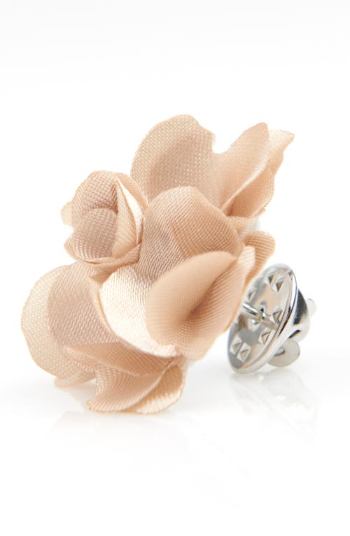 Brooklyn Brigade Floral Lapel Pin In Neutral