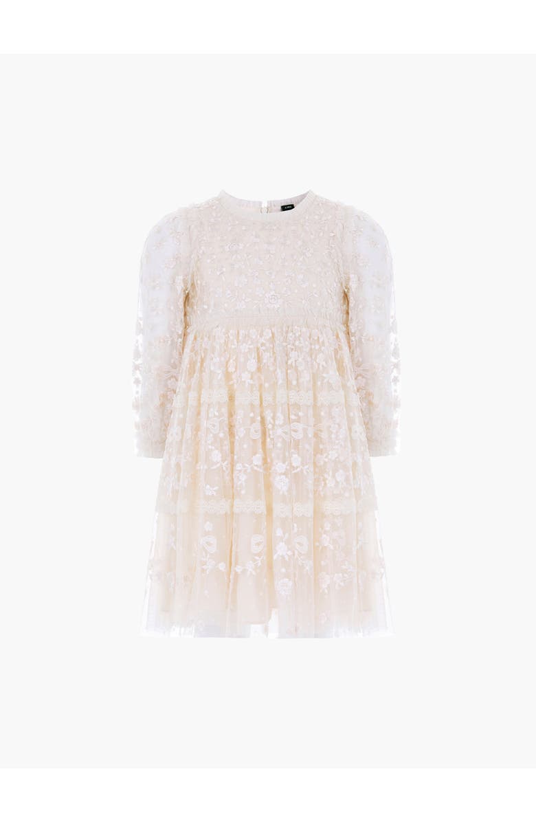 Needle & Thread Celestia Ribbon Kids Dress, Alternate, color, Champagne