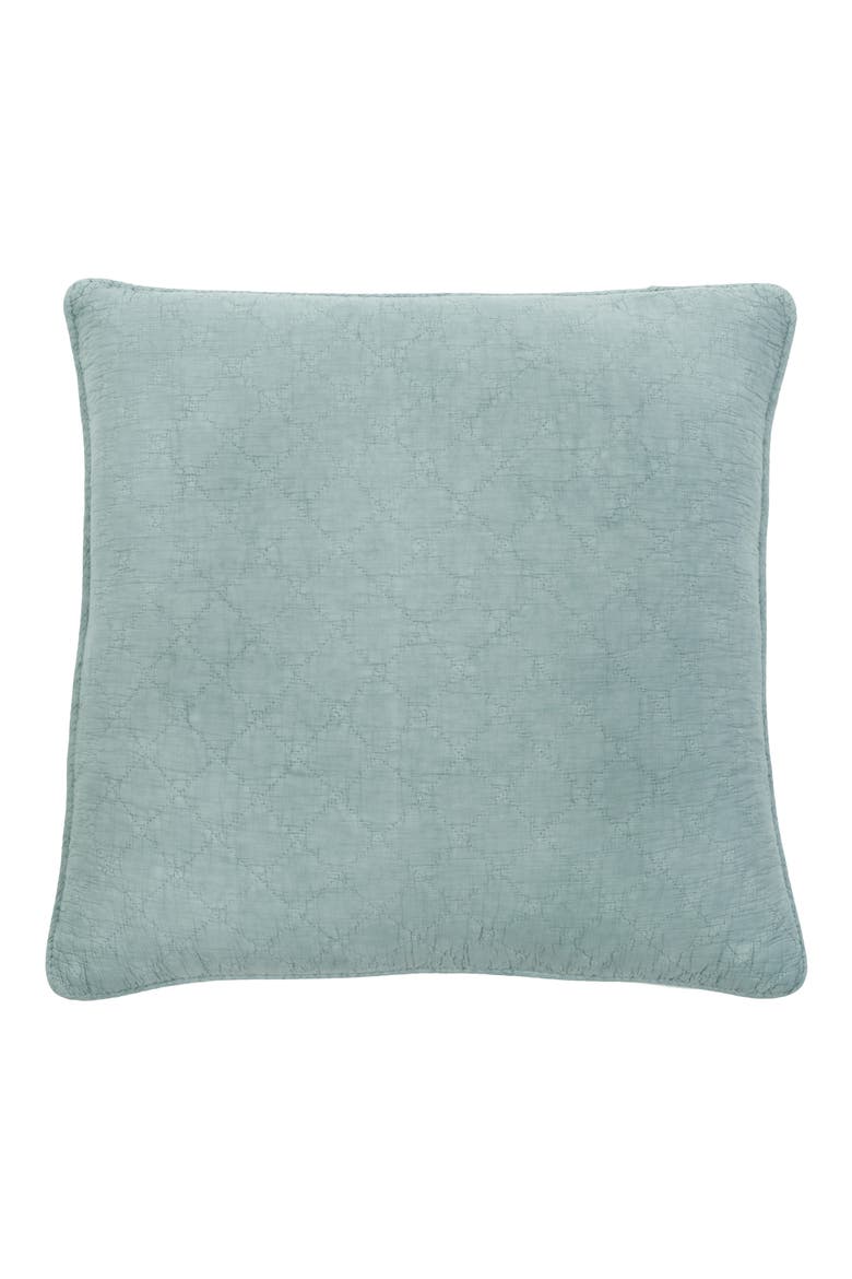 Huntington Euro Pillow Sham, Main, color, SEA GLASS