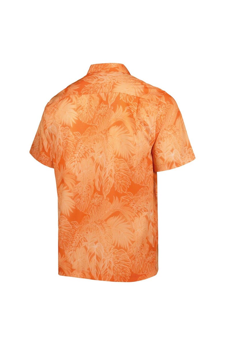 Tommy Bahama Men's Tommy Bahama Orange Cleveland Browns Coast Luminescent Fronds Camp IslandZone Button-Up Shirt, Alternate, color,