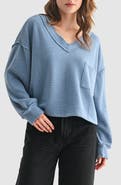 Lush V-Neck Long Sleeve Top