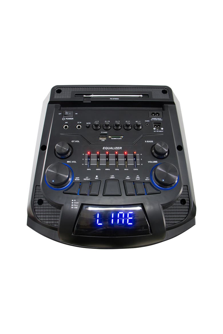 3x 10 Inch Speaker Pro DJ Party Speaker with TWS, Alternate, color, Black