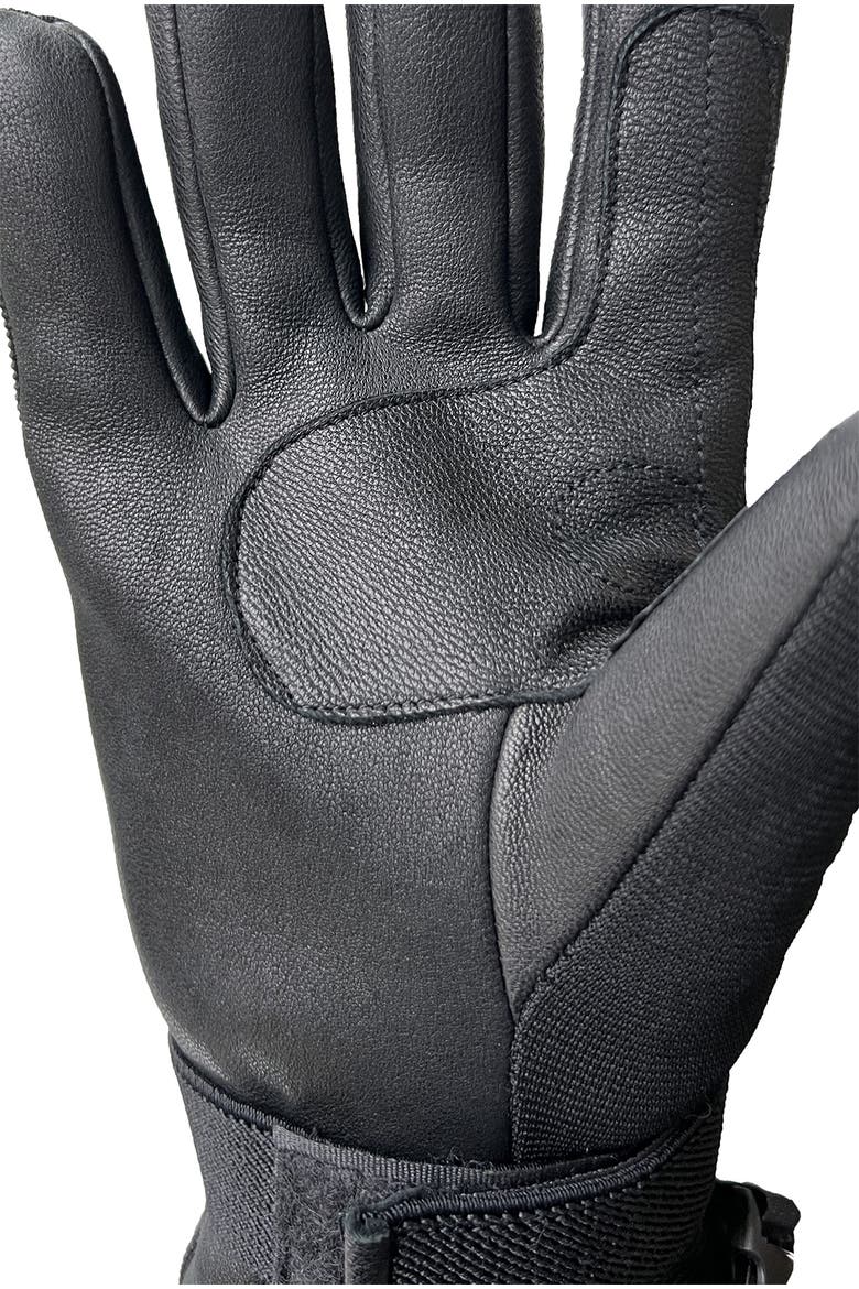 Lillehammer Women Gloves, Alternate, color, BLACK/BLACK NO LEAF
