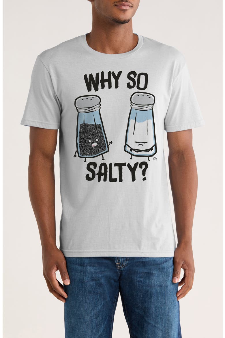 Why So Salty Graphic T-Shirt, Main, color, WHITE