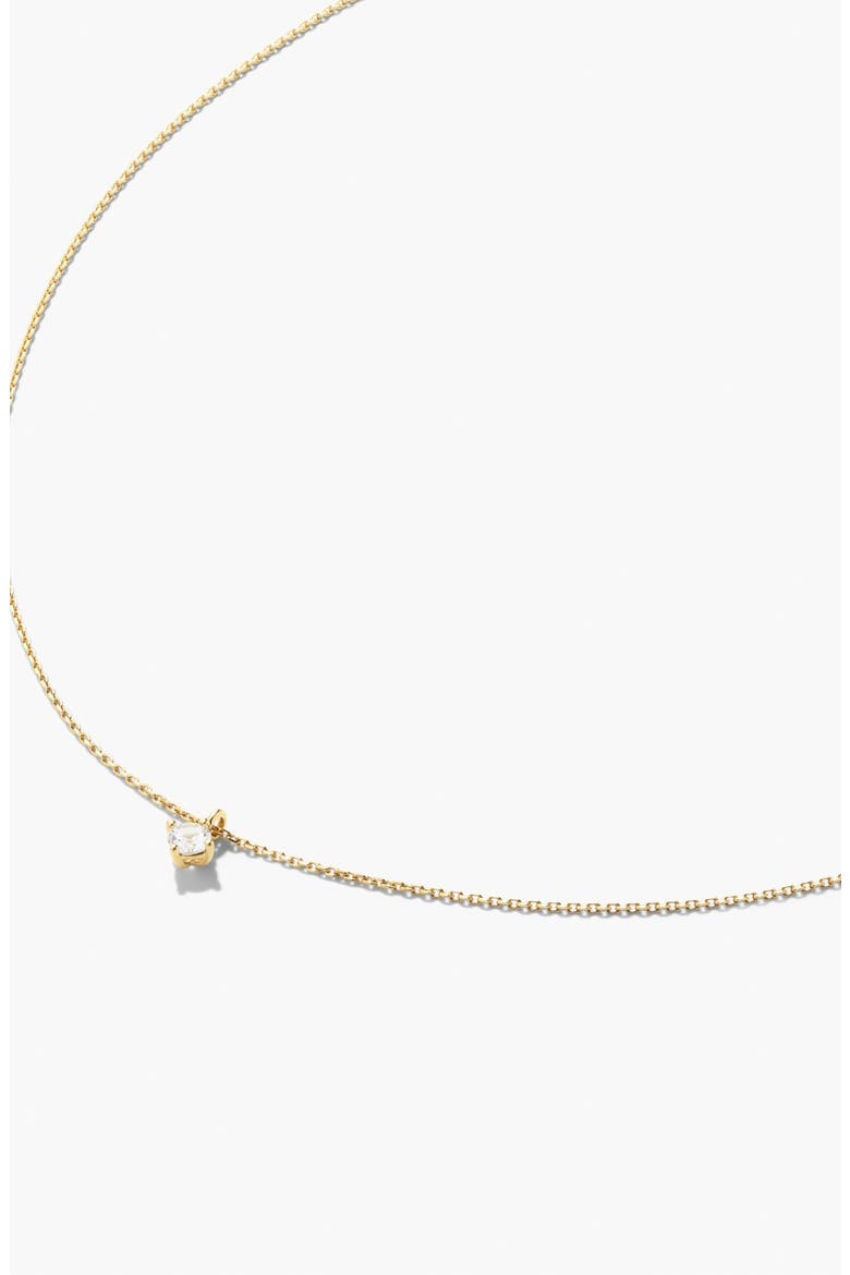 Round Sapphire Necklace, Alternate, color, Gold