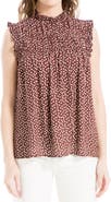 MAX STUDIO Smocked Sleeveless Top