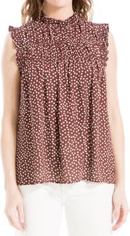 MAX STUDIO Smocked Sleeveless Top
