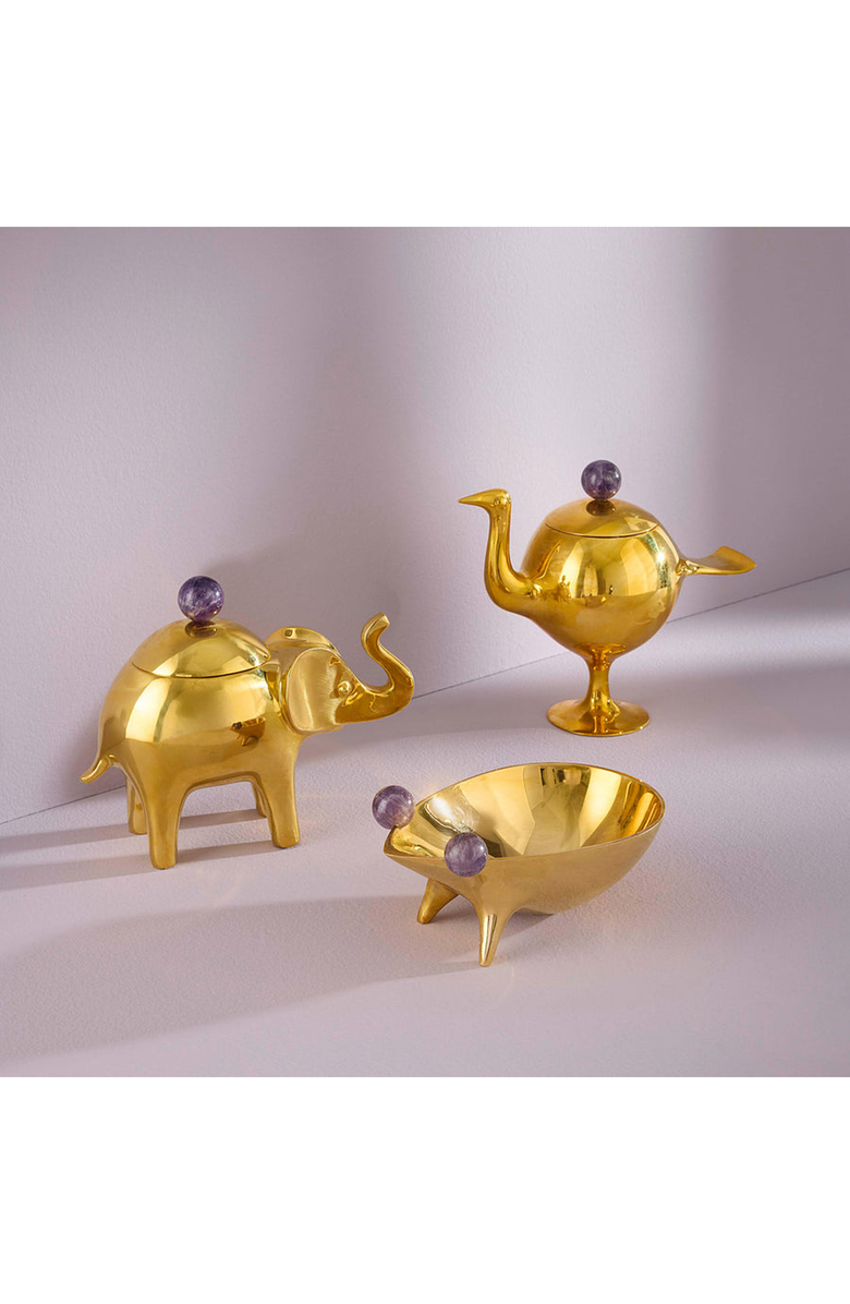 Jonathan Adler Brass Elephant Decorative Box, Alternate, color,