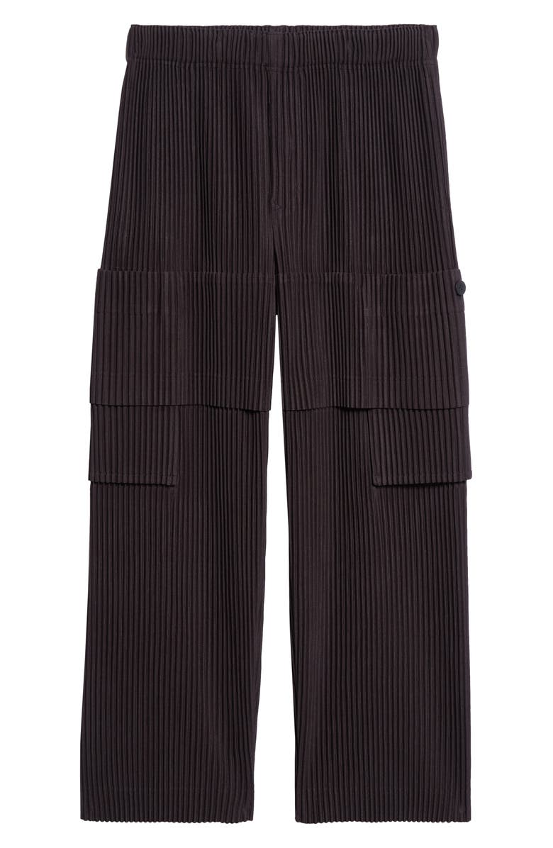 Homme Plissé Issey Miyake Pleated Cargo Pants, Alternate, color, Coke Gray
