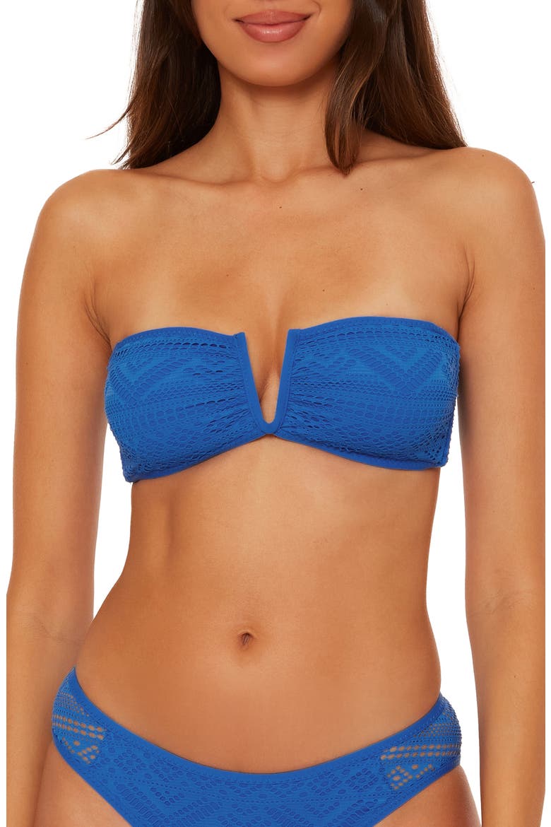 Color Play Bandeau Bikini Top, Main, color, OCEAN