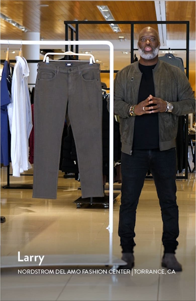 Transcend Lennox Slim Tapered Leg Five Pocket Pants, sales video thumbnail