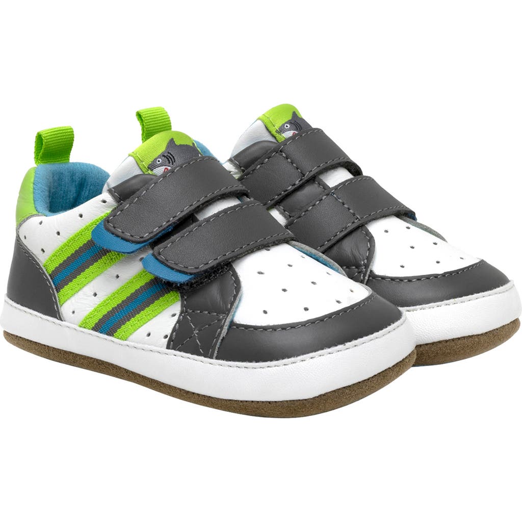 Shop Robeez ® Kids' Brooks First Kicks Sneaker In Charcoal