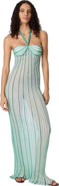 Missoni Long Cover-up Dress In Ribbed Viscose