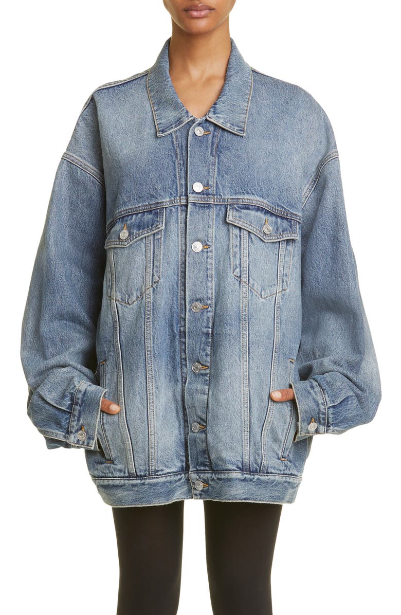 Balenciaga Oversize Denim Jacket, Main, color,