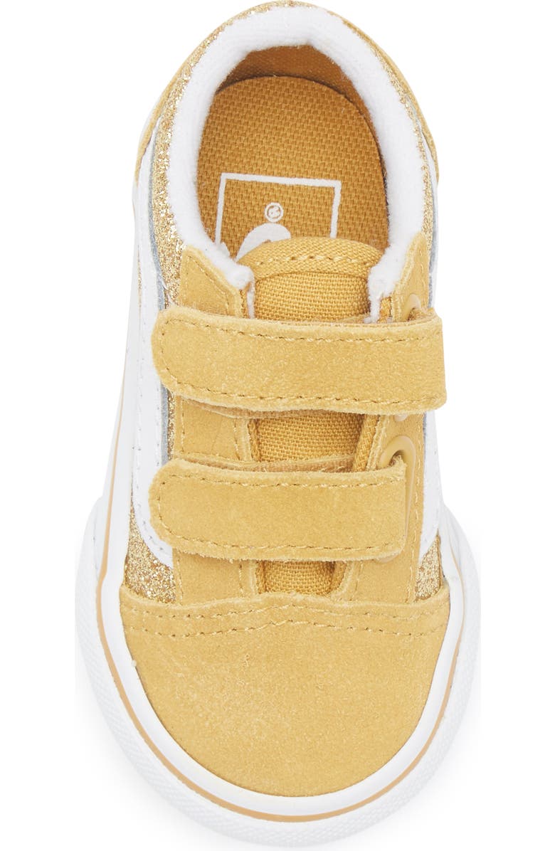 Vans Kids' Old Skool V Glitter Sneaker, Alternate, color,
