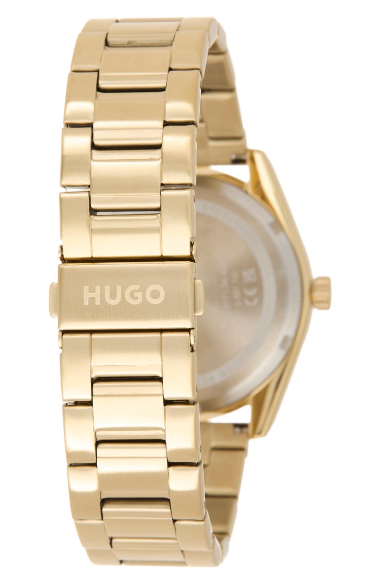 BOSS Bright Bracelet Watch, 42mm, Alternate, color, Gold