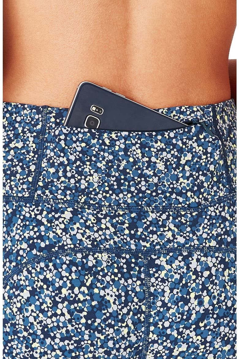 Power Workout Leggings, Alternate, color, BEETLE BLUE HEXAGON PRINT