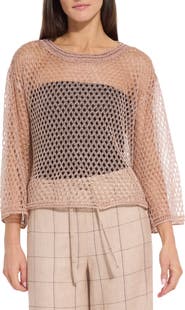 Lysse Lettie Metallic Mesh Sweater