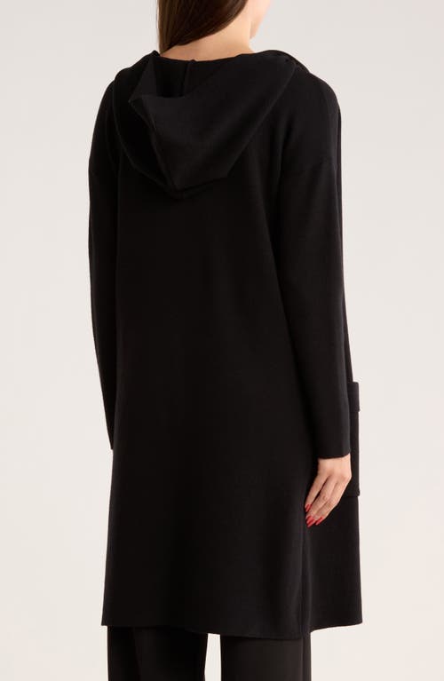 By Design Andrea Hooded Long Cardigan In Black