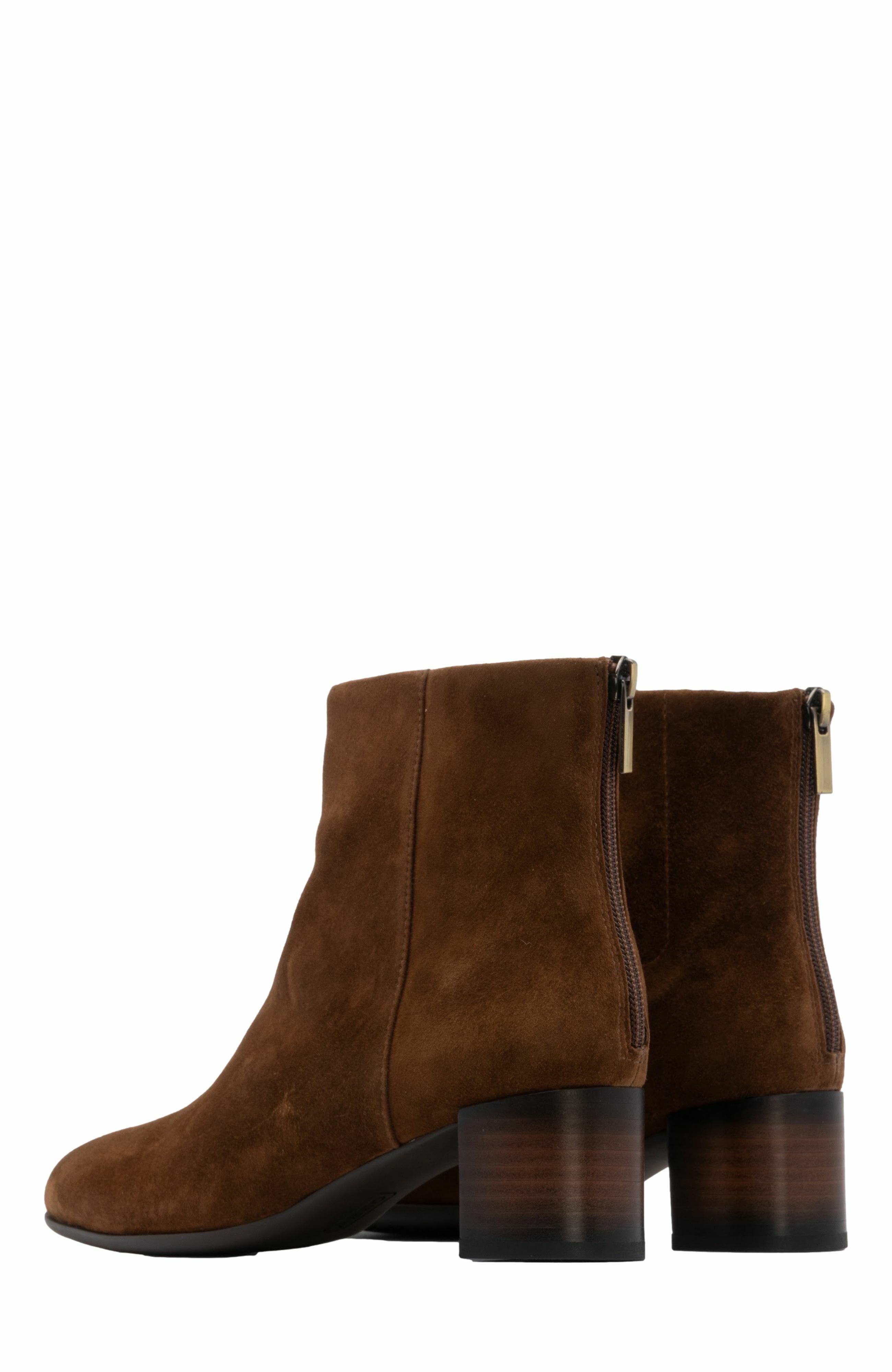 Plaza Back Zip Boot, Alternate, color, Caramel - Regular