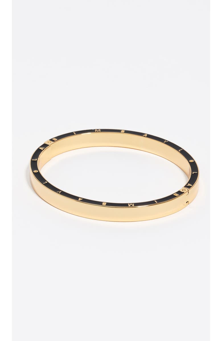 Bimba y Lola Logo Bracelet, Main, color, Black