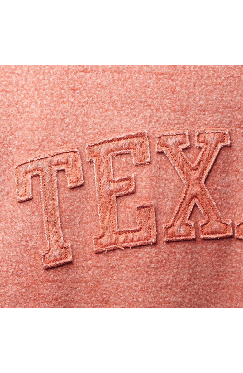 PRESSBOX Women's Pressbox Texas Orange Texas Longhorns Ponchoville Pullover Sweatshirt, Alternate, color,