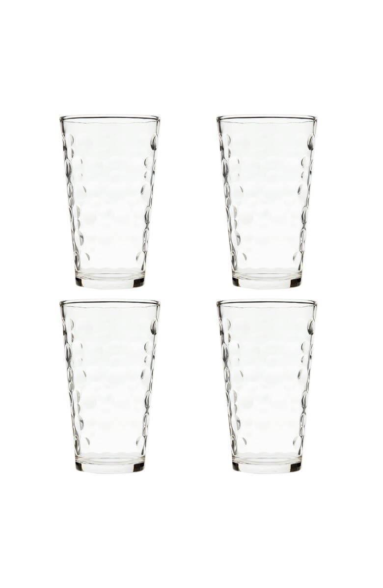 Gibson Home 4 Piece 16 Ounce Bubble Glass Tumbler Set, Alternate, color, Clear