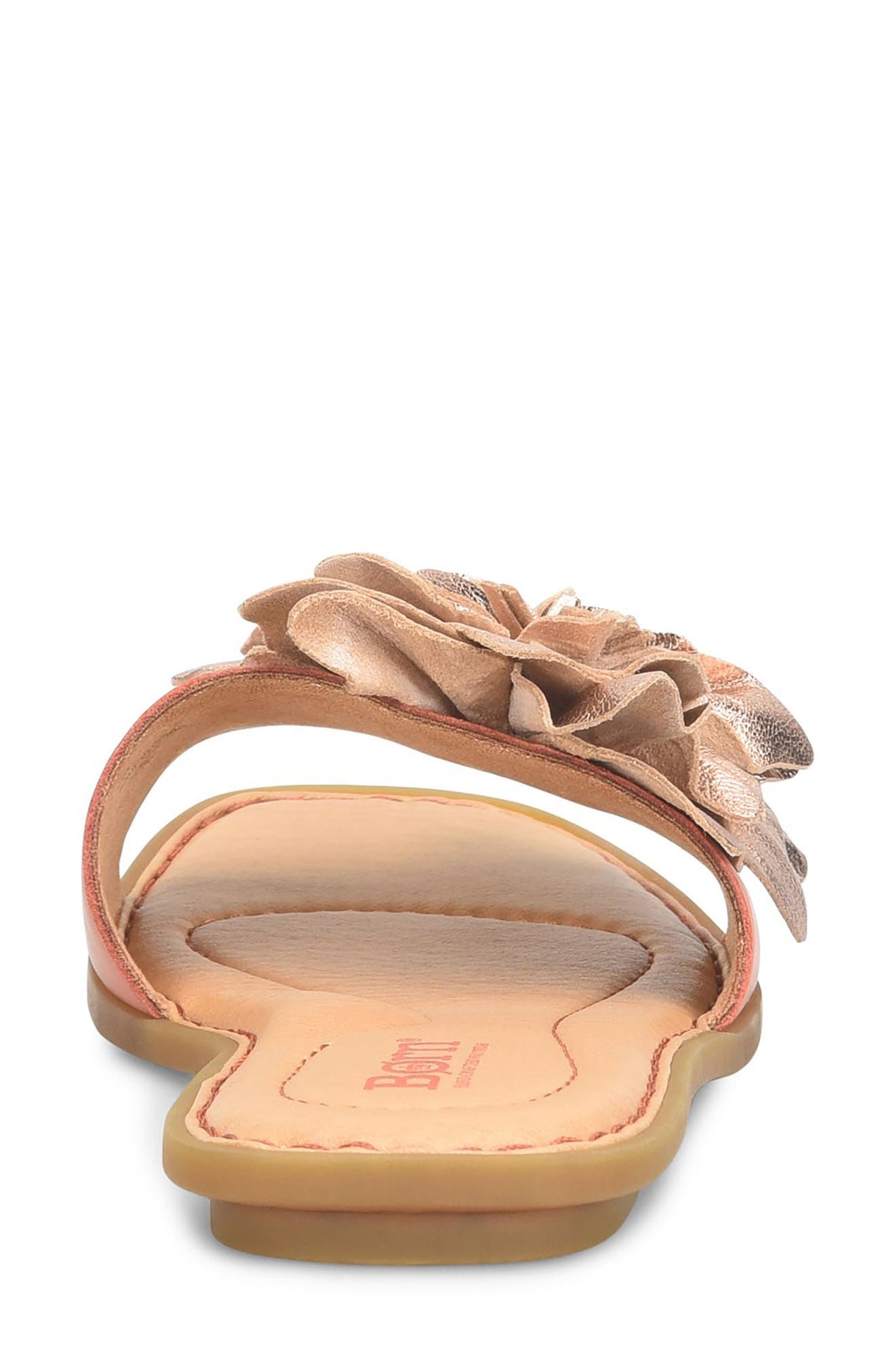 Børn Hibiscus Slide Sandal, Alternate, color, Rose Metallic Combo