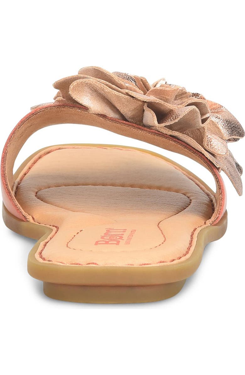 Børn Hibiscus Slide Sandal, Alternate, color, Rose Metallic Combo