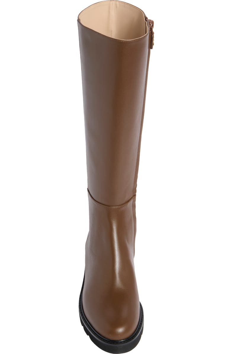 Stuart Weitzman Tall Zip-up Donna Boot, Alternate, color, Espresso