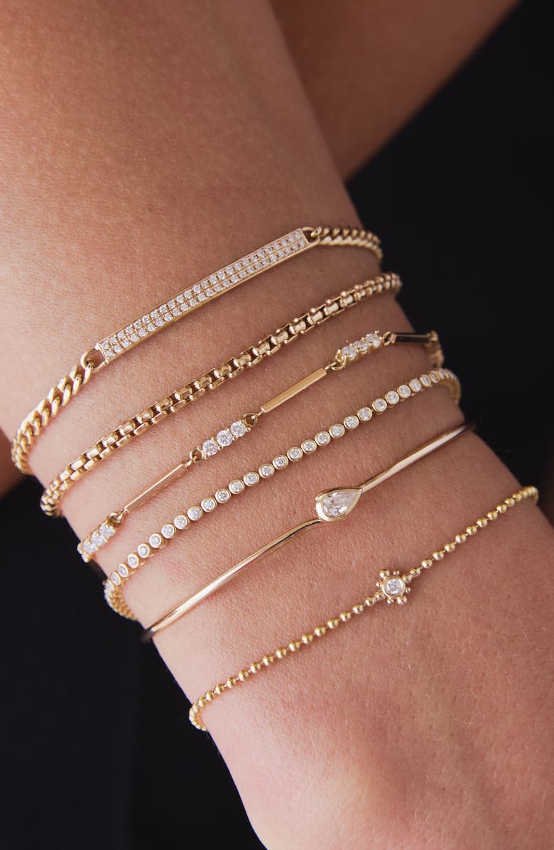 Zoë Chicco Box Chain Bracelet, Alternate, color, Yellow Gold