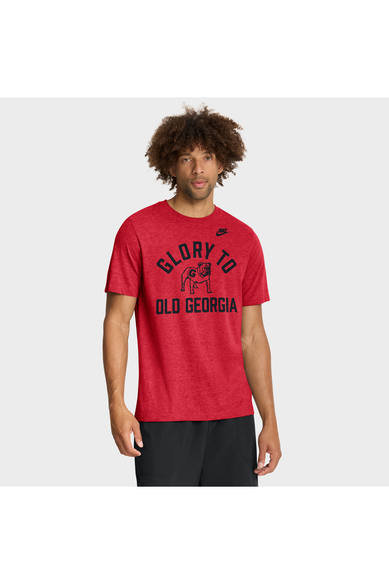 Men's Nike Heather Red Georgia Bulldogs Legacy Mantra Tri-Blend T-Shirt, Main, color, Heather Red