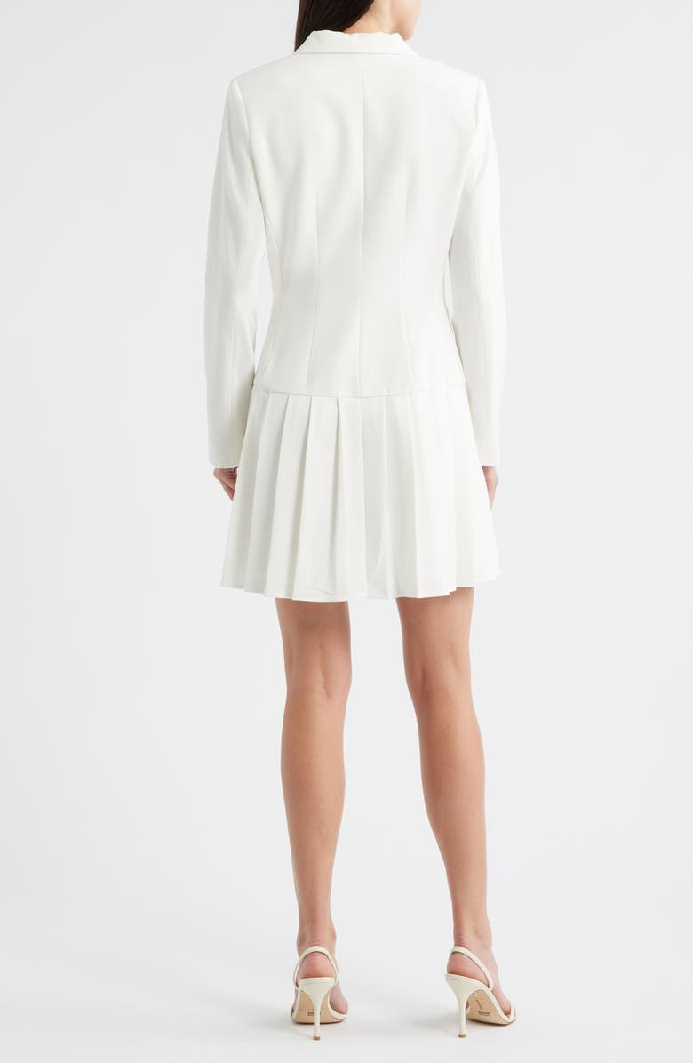 Tahari ASL Long Sleeve Pleated Coat Dress, Alternate, color, 