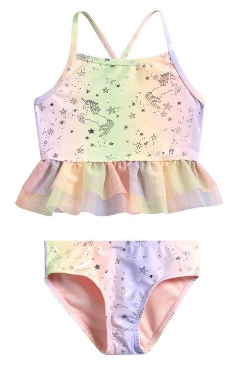 Kids' Ombré Unicorn Two-Piece Swimsuit (Toddler & Little Kid)