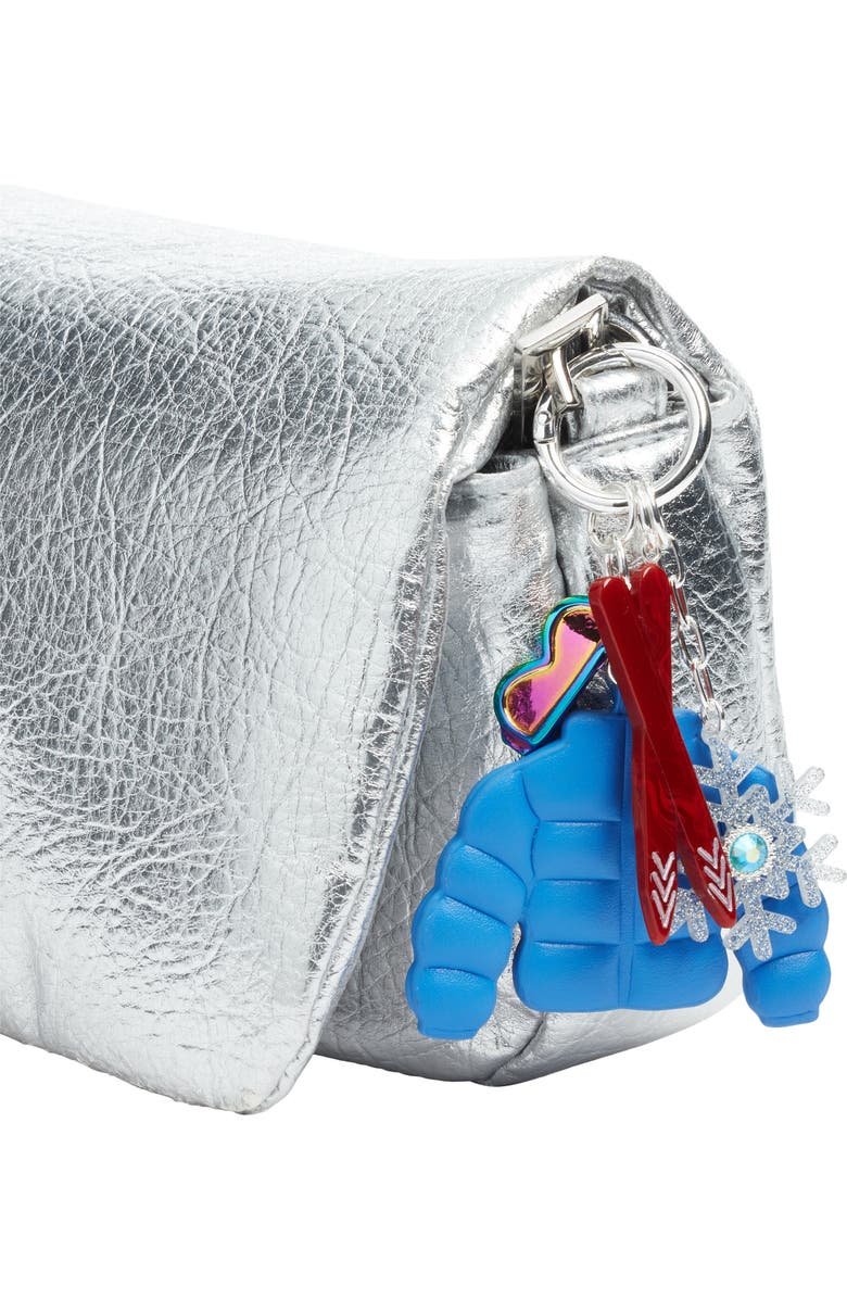 Chelsea28 Ski Jacket Bag Charm, Alternate, color, Blue Multi- Gold