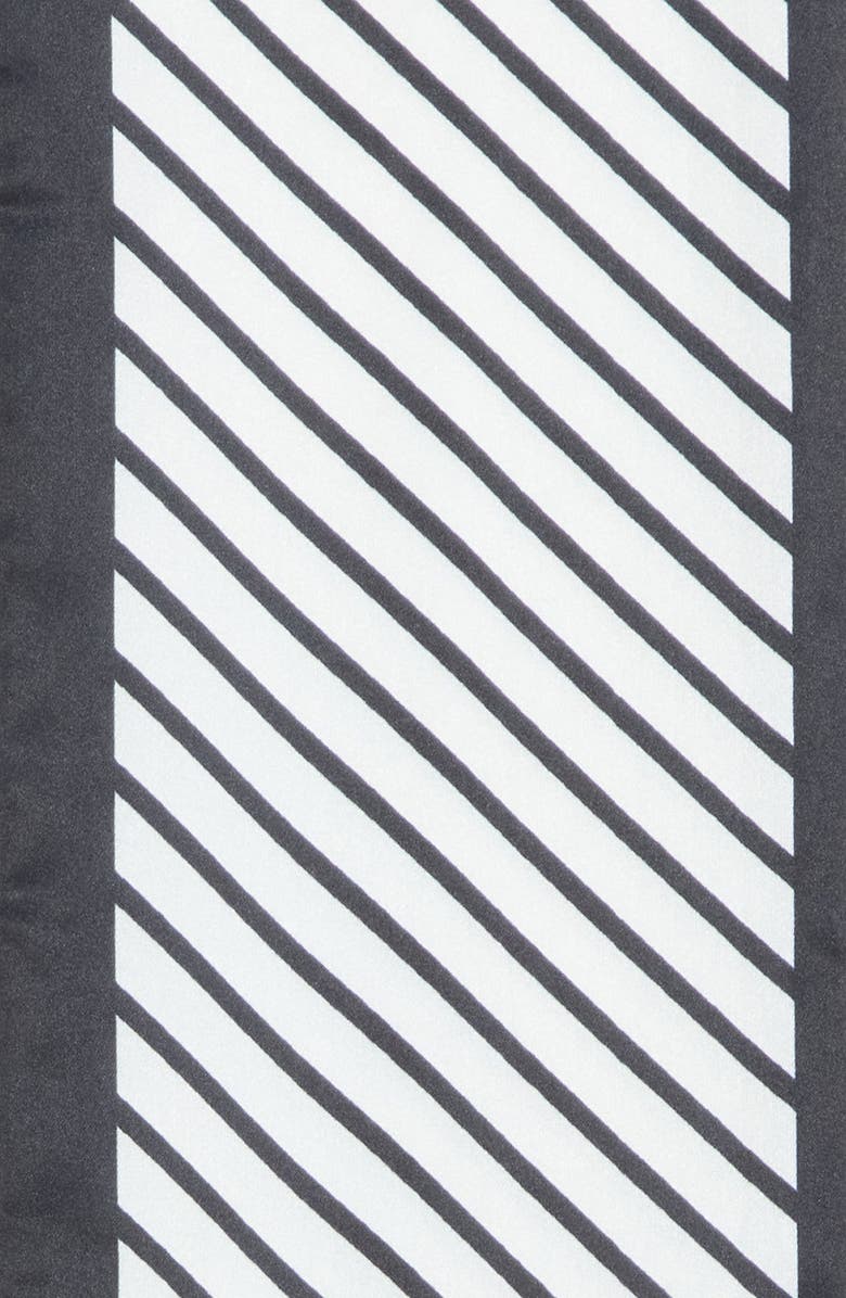 ELLIAN Striped Twilly Scarf, Alternate, color, Cream-Black