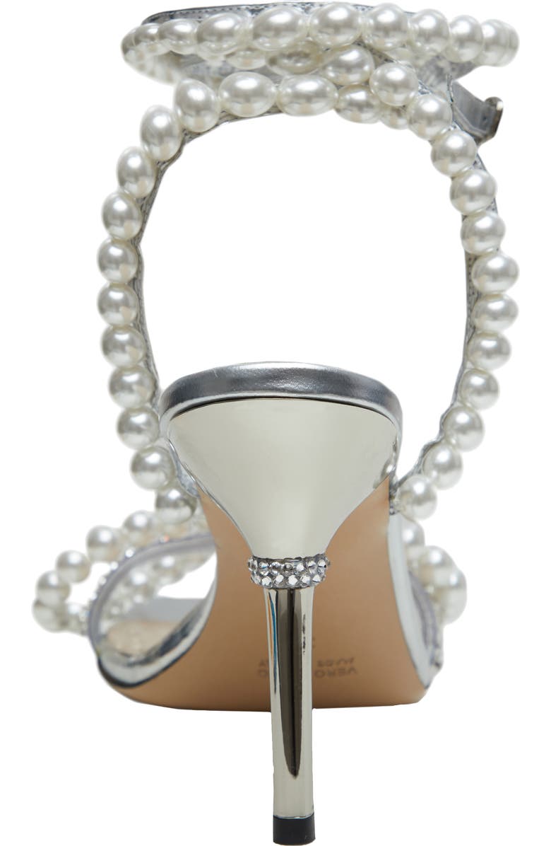 Mach & Mach Imitation Pearl Bow Sandal, Alternate, color,