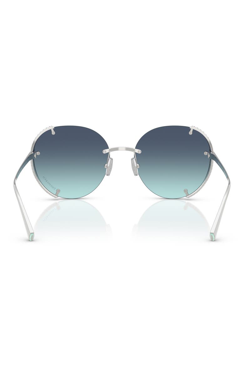 57mm Gradient Round Sunglasses, Alternate, color, BLUE GRADIENT