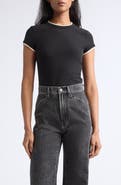 Veronica Beard Devin Short Sleeve Ringer T-Shirt