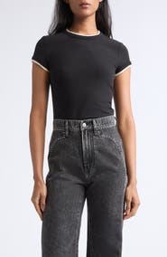 Veronica Beard Devin Short Sleeve Ringer T-Shirt