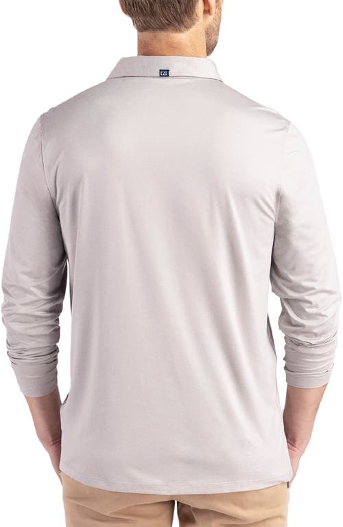 Cutter & Buck Coastline Epic Comfort Long Sleeve Polo In Concrete
