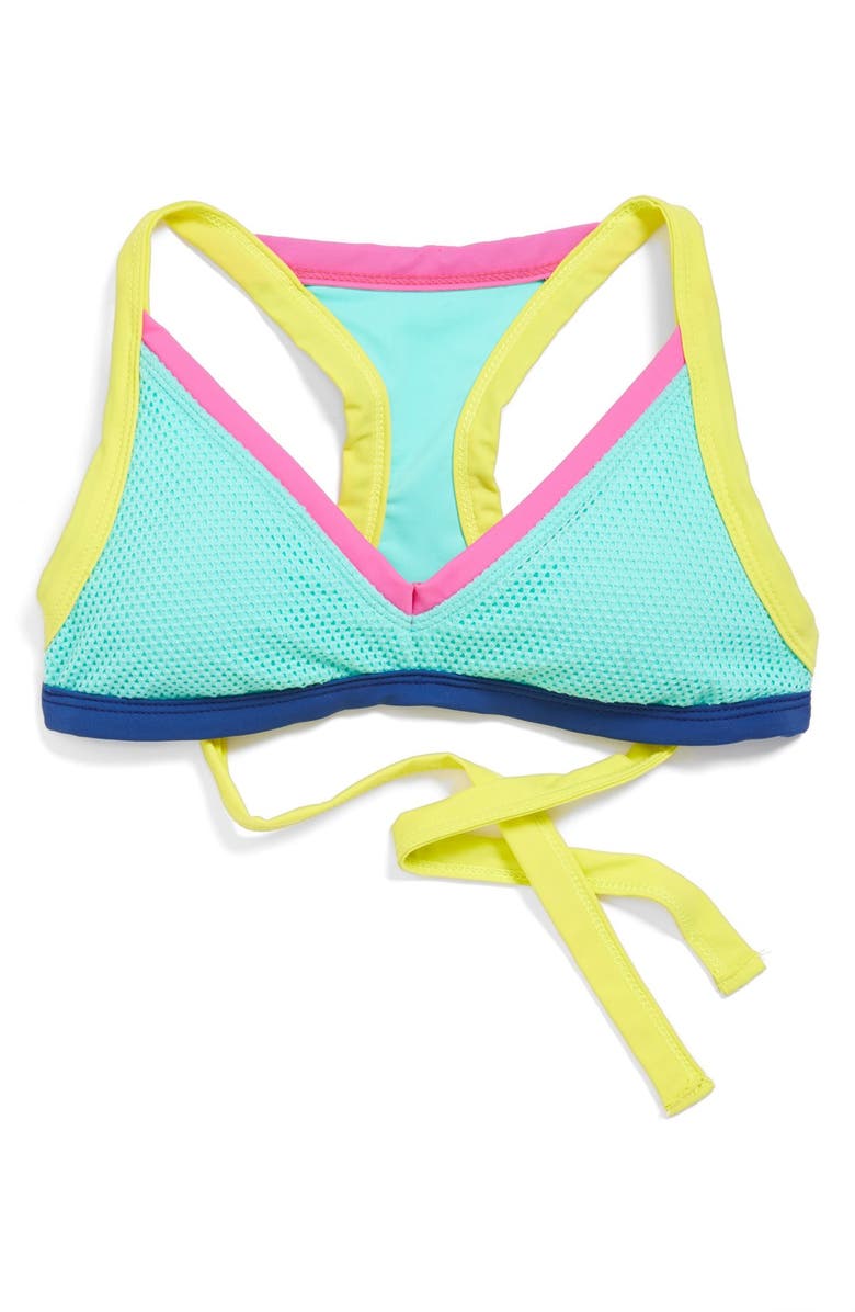 BCA Mesh T-Back Bikini Top, Alternate, color, 